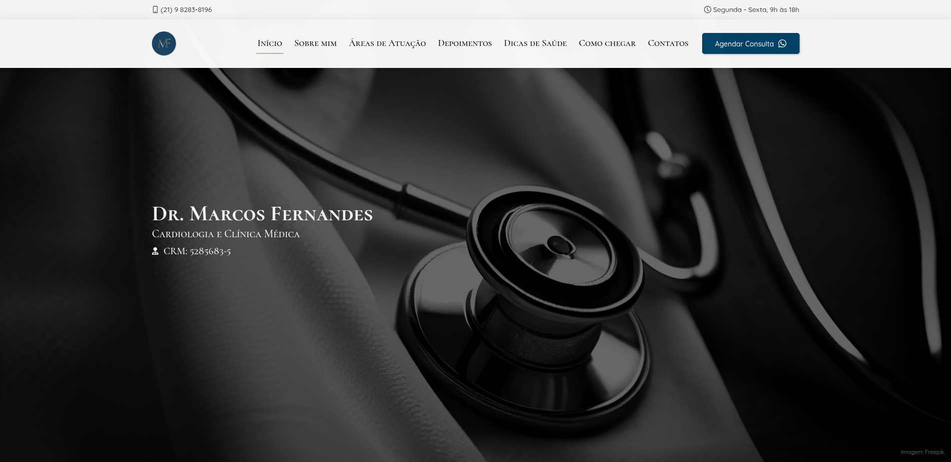 Site do Dr. Marcos Fernandes